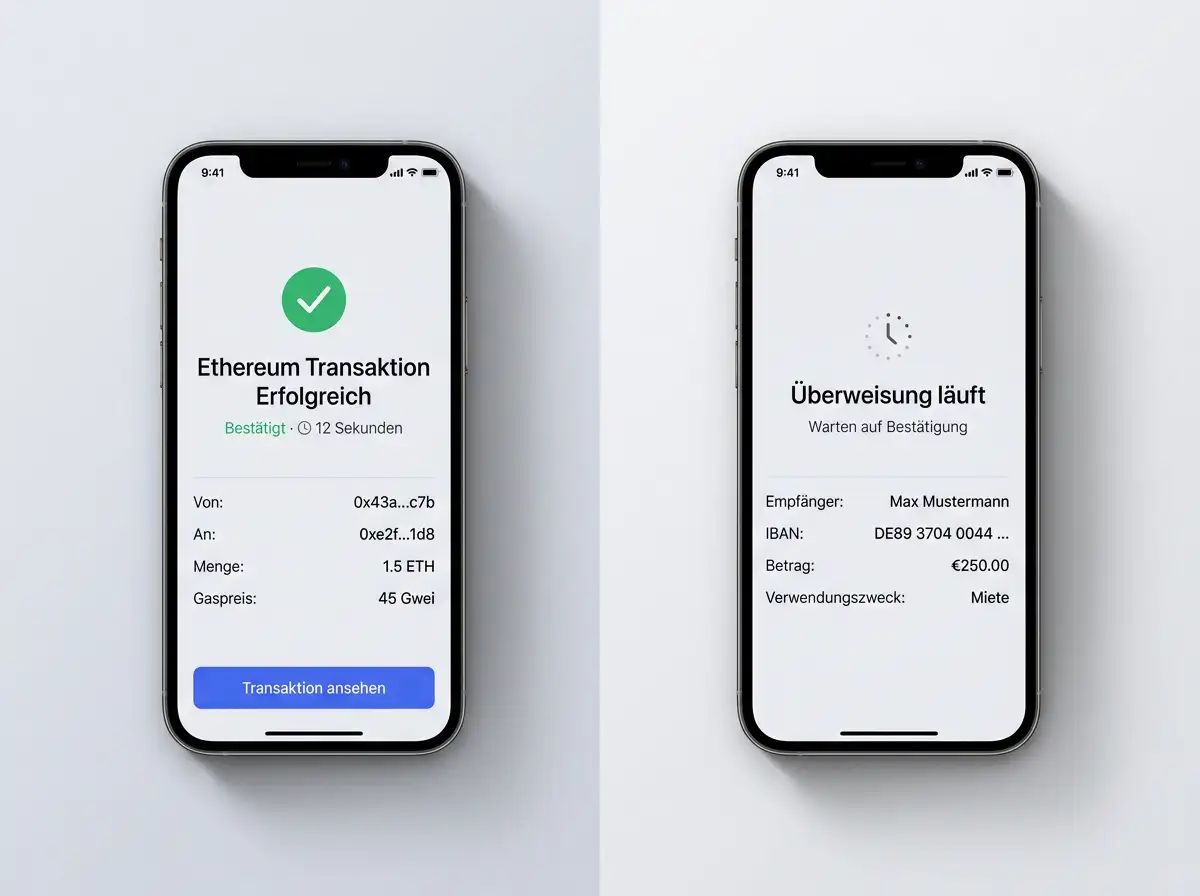 Vergleich der Transaktionsgeschwindigkeit zwischen Ethereum und traditionellen Zahlungsmethoden bei Sportwetten