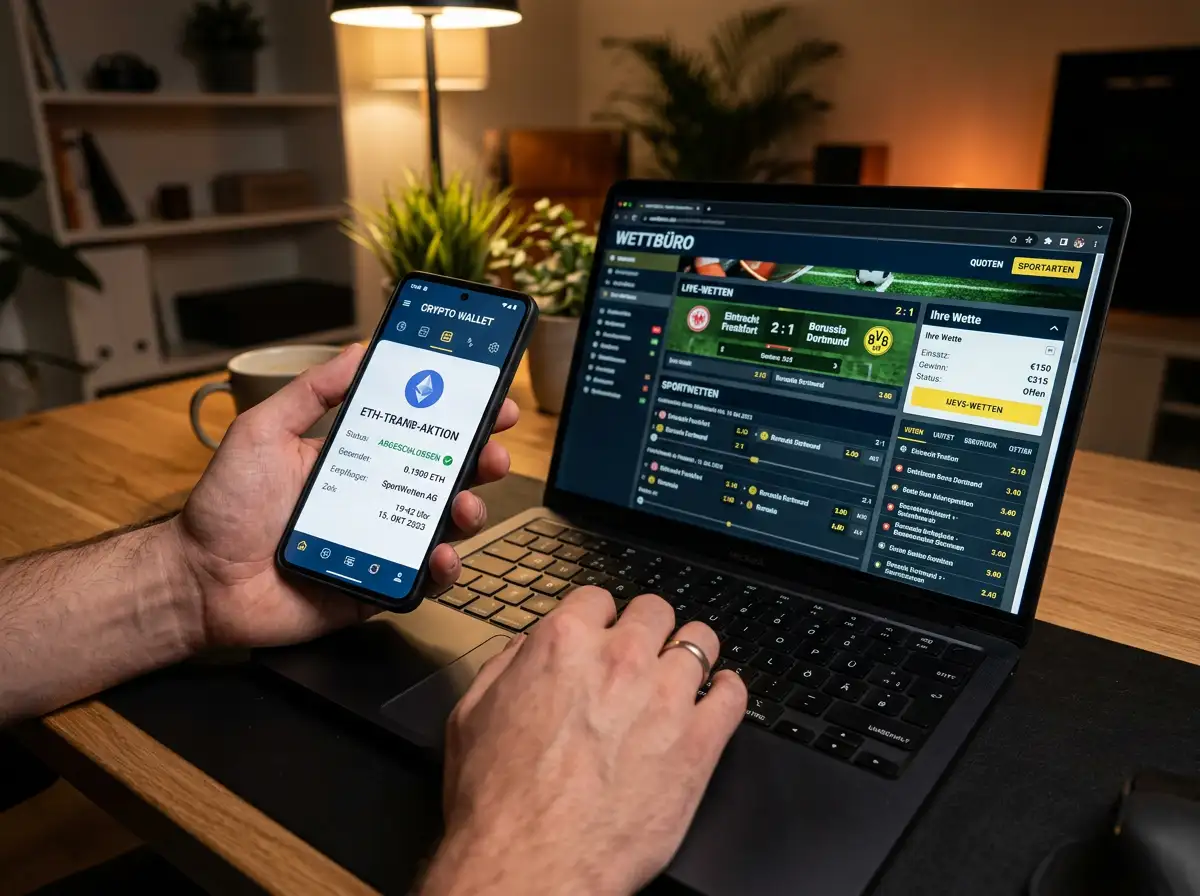 Ethereum Einzahlung bei Sportwetten — Anleitung 2026